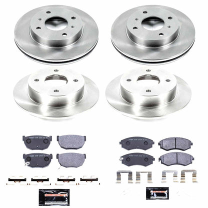 PowerStop 89-94 Nissan 240SX Front & Rear Track Day SPEC Brake Kit (TDSK657)