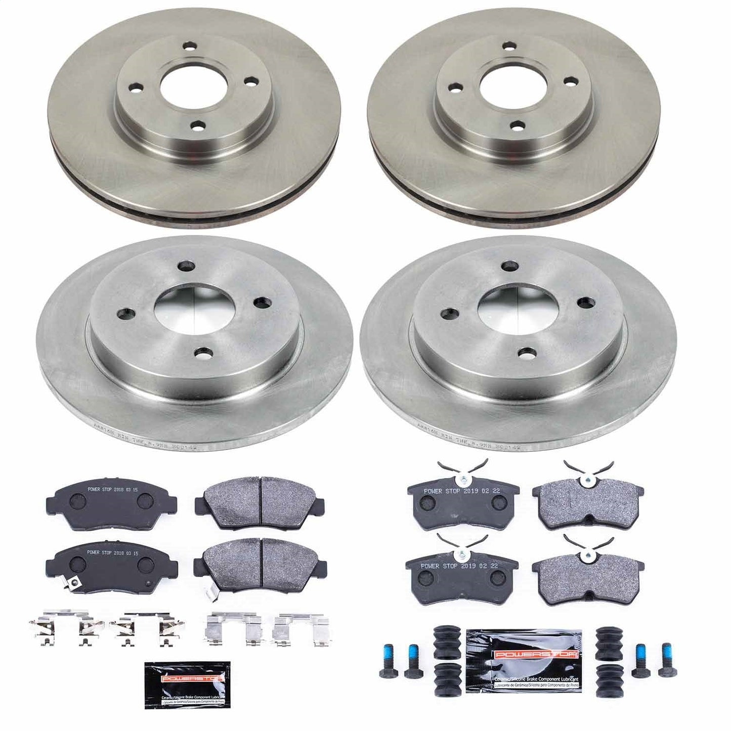 PowerStop 14-19 Ford Fiesta Front & Rear Track Day SPEC Brake Kit (TDSK7002)