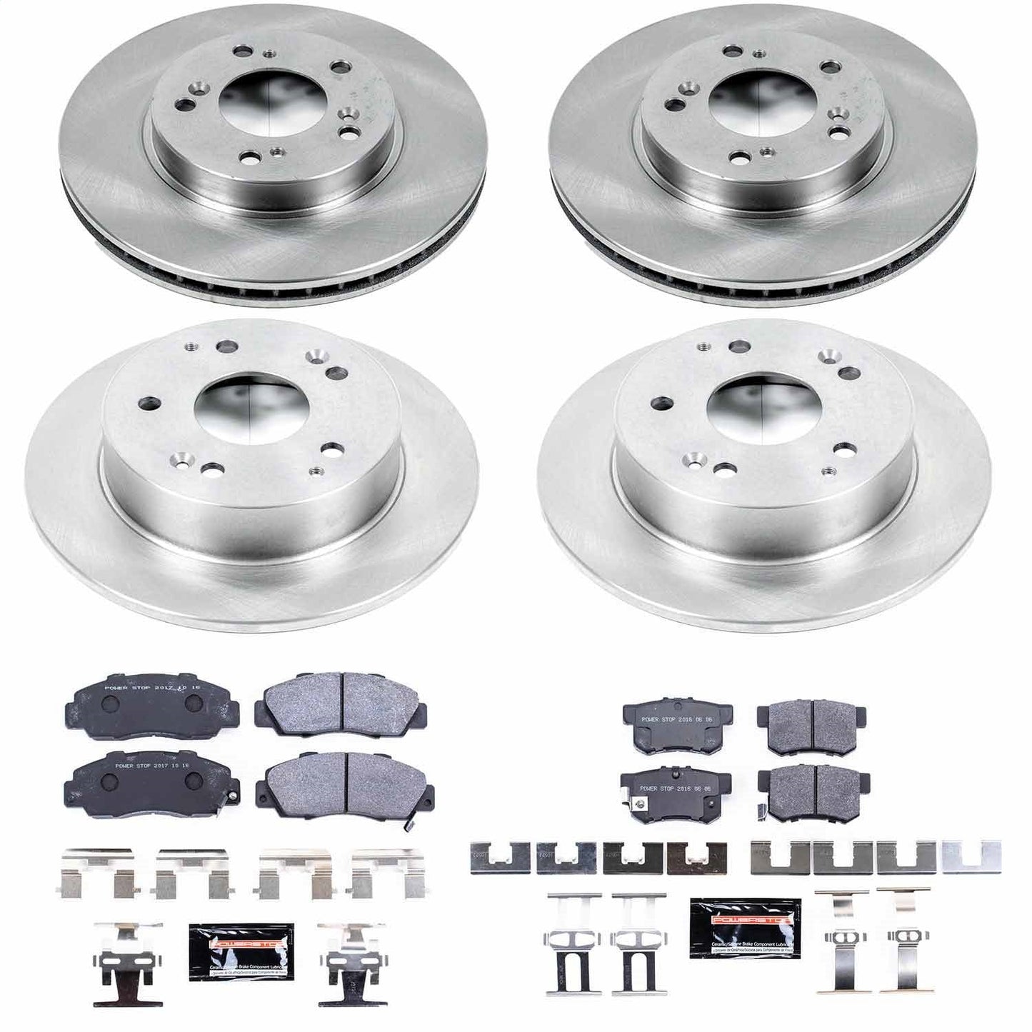 PowerStop 97-01 Acura Integra Front & Rear Track Day SPEC Brake Kit (TDSK707)