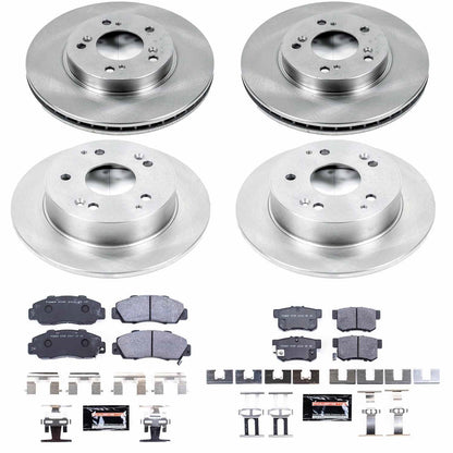 PowerStop 97-01 Acura Integra Front & Rear Track Day SPEC Brake Kit (TDSK707)