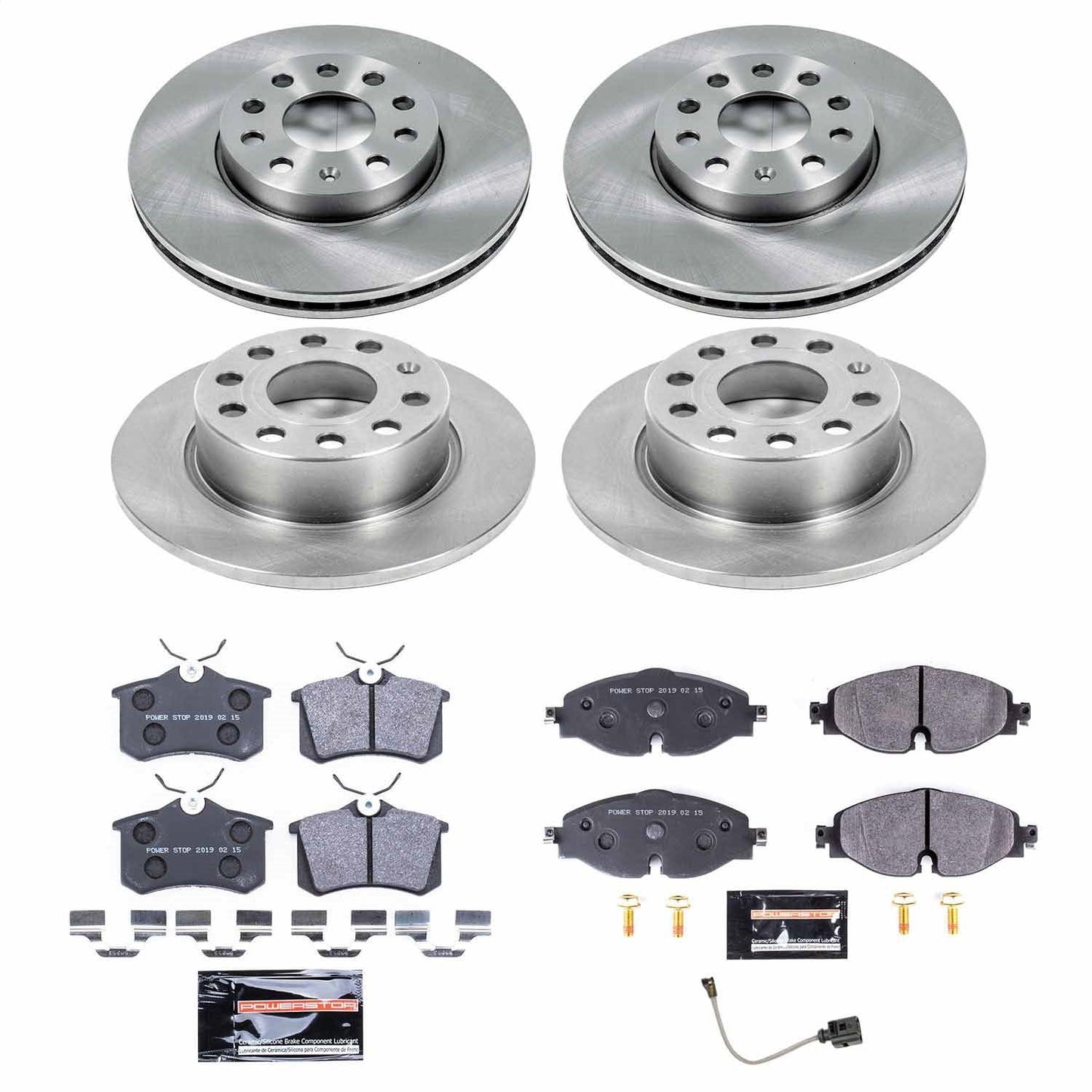 PowerStop 15-16 Volkswagen Golf Front & Rear Track Day SPEC Brake Kit (TDSK7109)