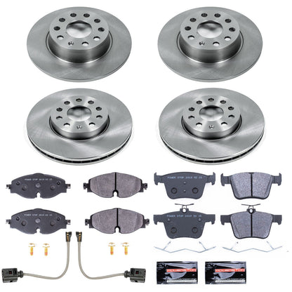 PowerStop 15-18 Audi A3 Front & Rear Track Day SPEC Brake Kit (TDSK7111)