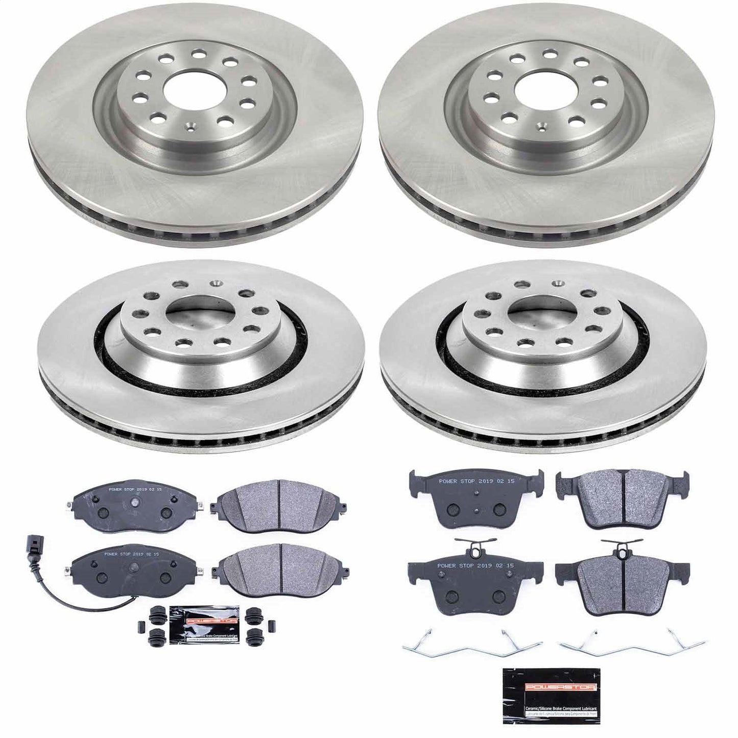 PowerStop 15-19 Volkswagen Golf R Front & Rear Track Day SPEC Brake Kit (TDSK7253)