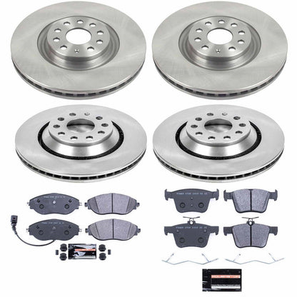 PowerStop 15-19 Volkswagen Golf R Front & Rear Track Day SPEC Brake Kit (TDSK7253)