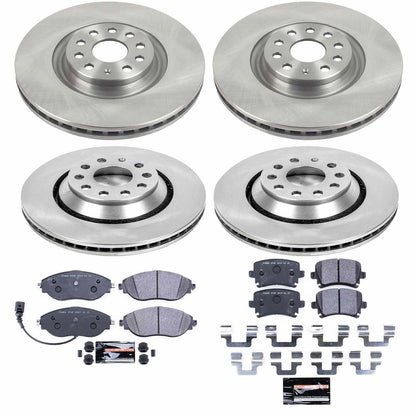 PowerStop 12-17 Volkswagen CC Front & Rear Track Day SPEC Brake Kit (TDSK7254)