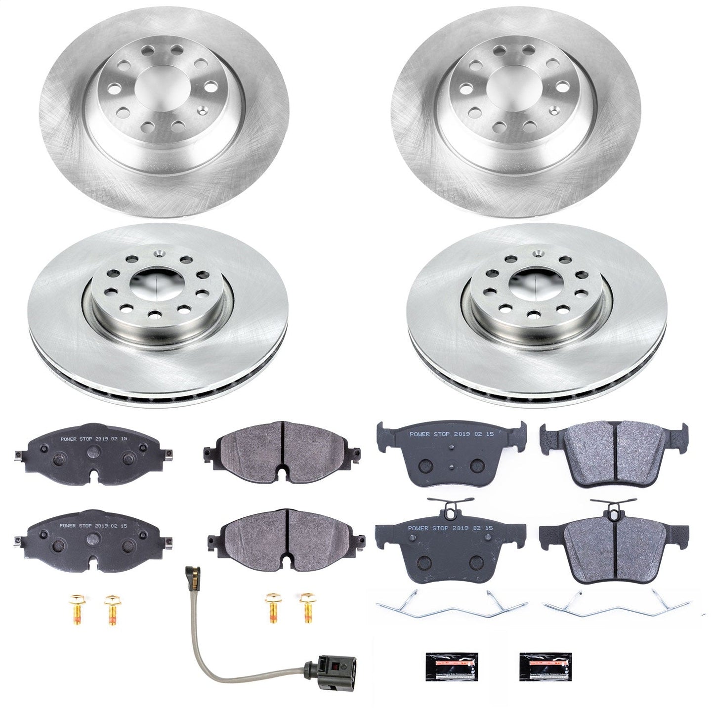 PowerStop 16-18 Audi TT Quattro Front & Rear Track Day SPEC Brake Kit (TDSK7278)