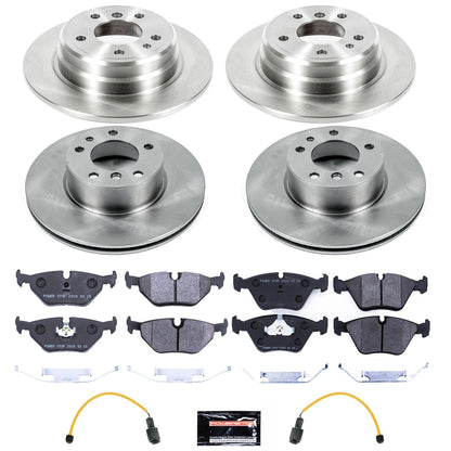 PowerStop 1989 BMW 525i Front & Rear Track Day SPEC Brake Kit (TDSK7335)