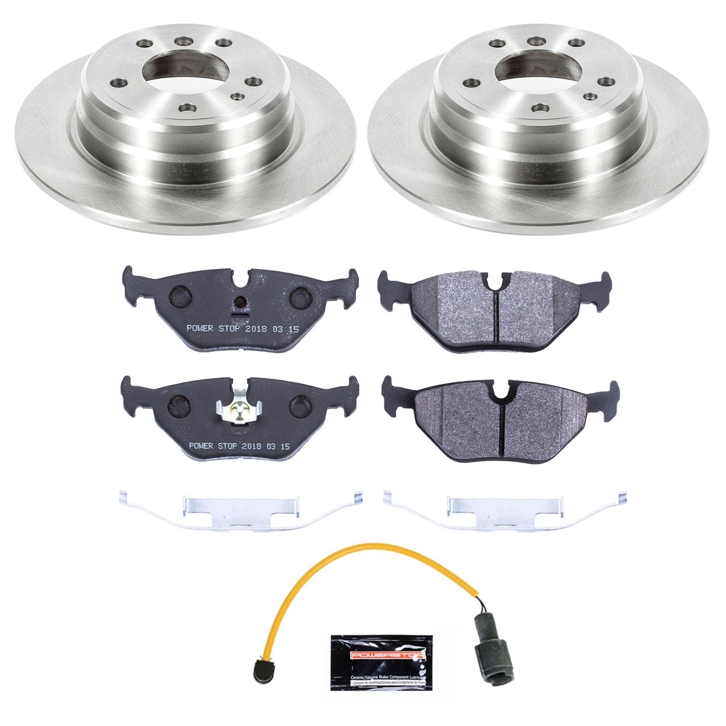 PowerStop 1989 BMW 525i Rear Track Day SPEC Brake Kit (TDSK7336)