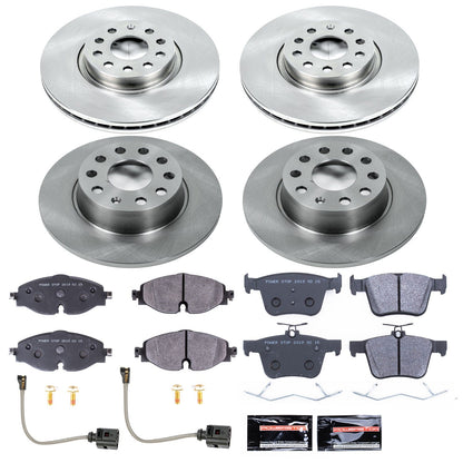 PowerStop 15-18 Audi A3 Front & Rear Track Day SPEC Brake Kit (TDSK7502)