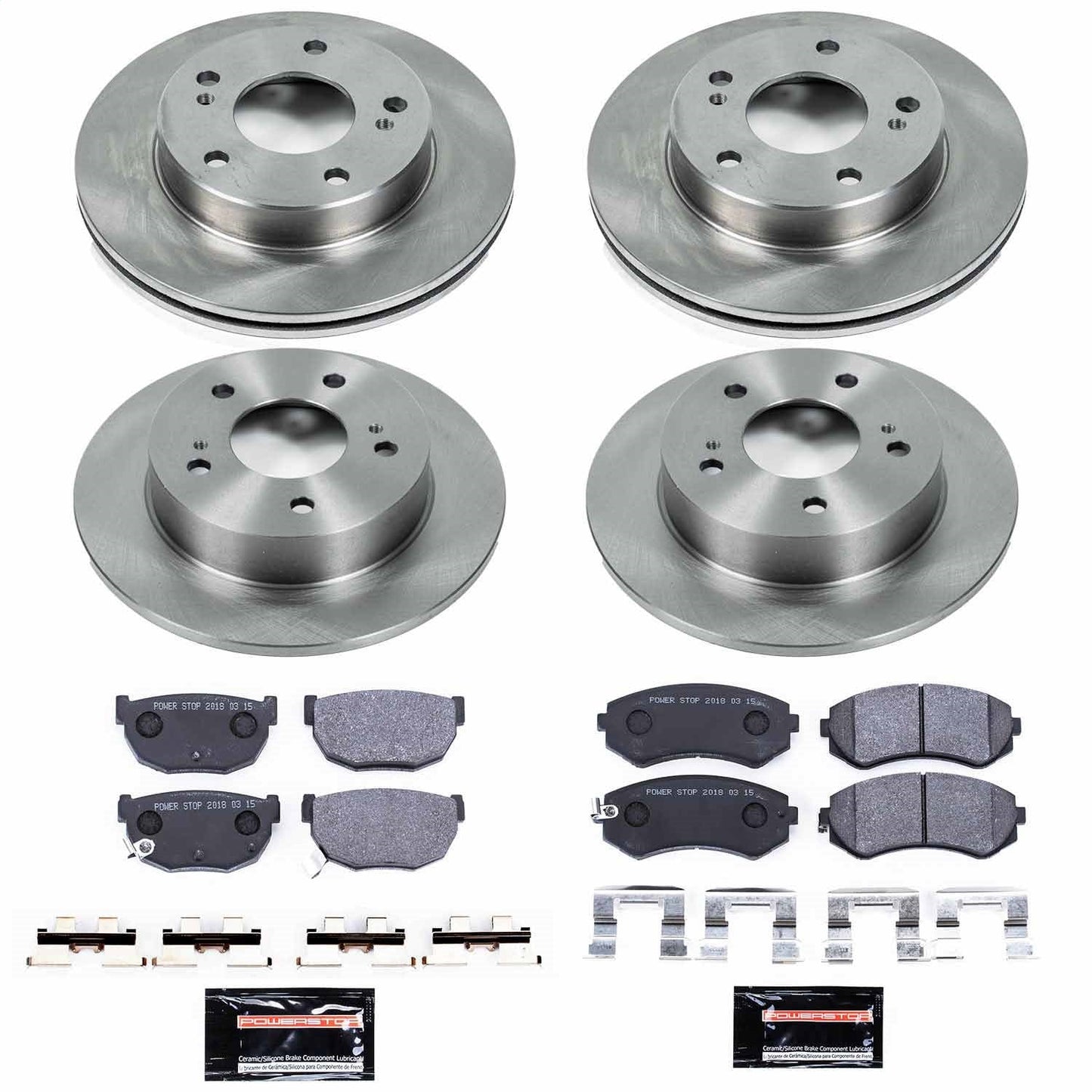 PowerStop 94-96 Nissan 240SX Front & Rear Track Day SPEC Brake Kit (TDSK755)