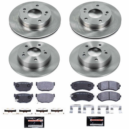 PowerStop 94-96 Nissan 240SX Front & Rear Track Day SPEC Brake Kit (TDSK755)
