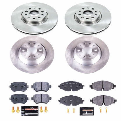 PowerStop 17-18 Volkswagen Golf Front & Rear Track Day SPEC Brake Kit (TDSK7634)
