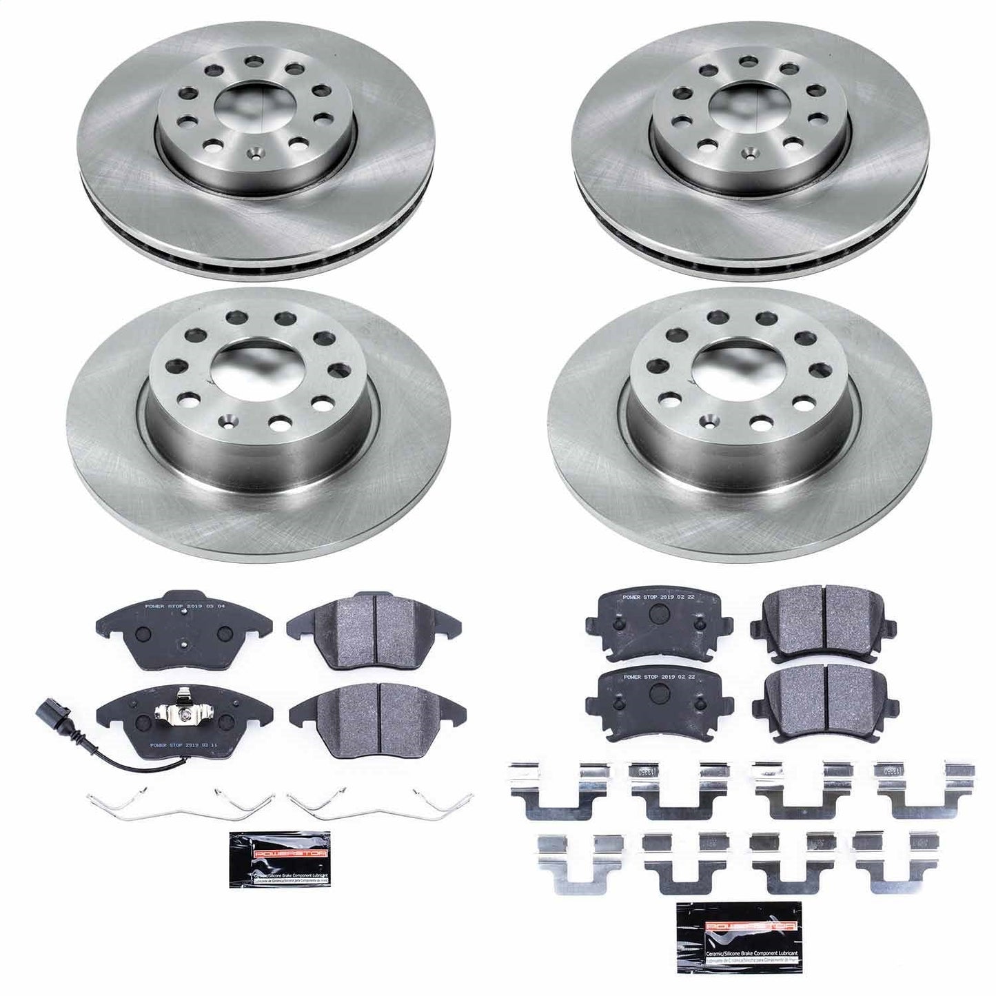 PowerStop 2010 Volkswagen Golf Front & Rear Track Day SPEC Brake Kit (TDSK7837)