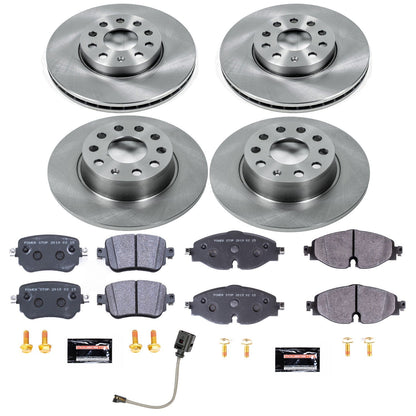 PowerStop 2019 Volkswagen Golf Front & Rear Track Day SPEC Brake Kit (TDSK8363)