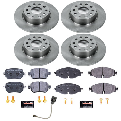 PowerStop 2019 Volkswagen Golf Alltrack Front & Rear Track Day SPEC Brake Kit (TDSK8364)
