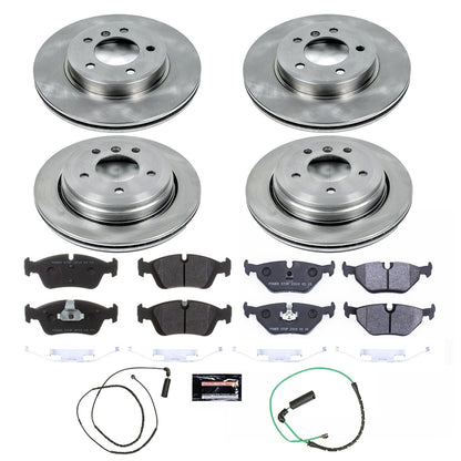 PowerStop 01-05 BMW 325xi Front & Rear Track Day SPEC Brake Kit (TDSK874)