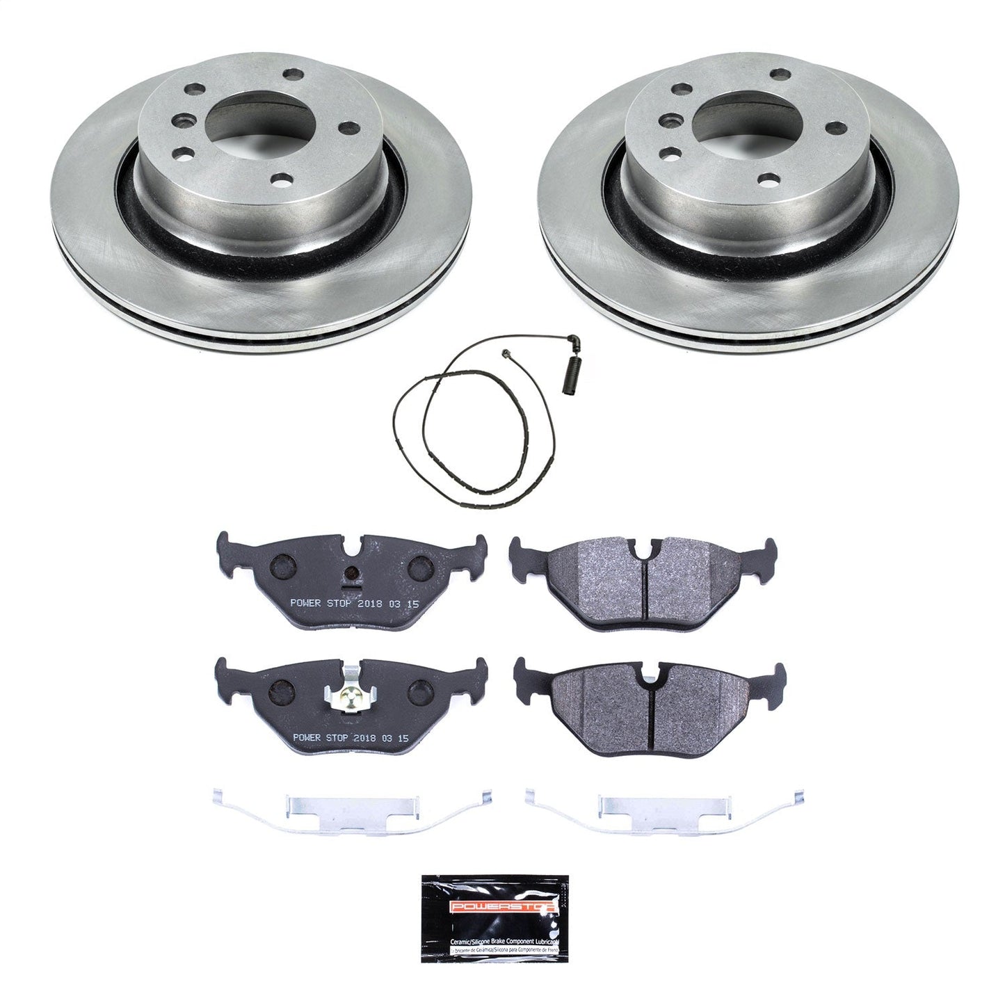 PowerStop 2000 BMW 323i Rear Track Day SPEC Brake Kit (TDSK877)