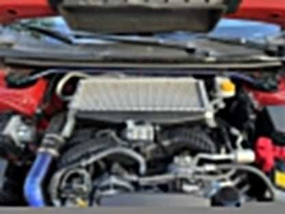 Torque Solution Front Strut Tower Brace Titanium Brushed Raw 2022-2025 WRX