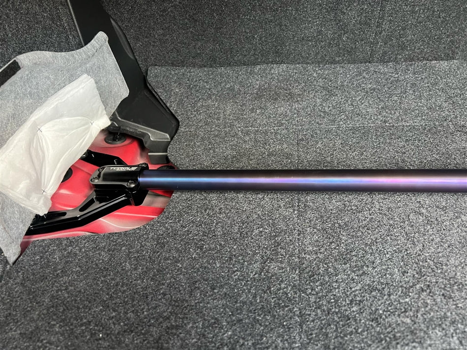 Torque Solution Rear Strut Tower Brace Titanium Burnt Blue 2022-2025 WRX