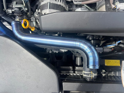 Torque Solution Titanium Radiator Pipe Kit Brushed 2022-2024 WRX