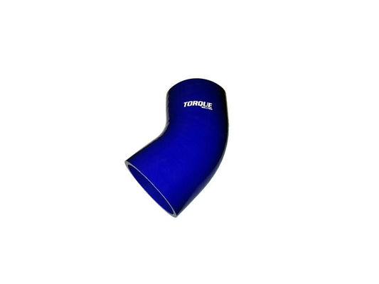 Torque Solution 45 Degree Silicone Elbow: 2.25" - Blue (TS-CPLR-45D225BL)