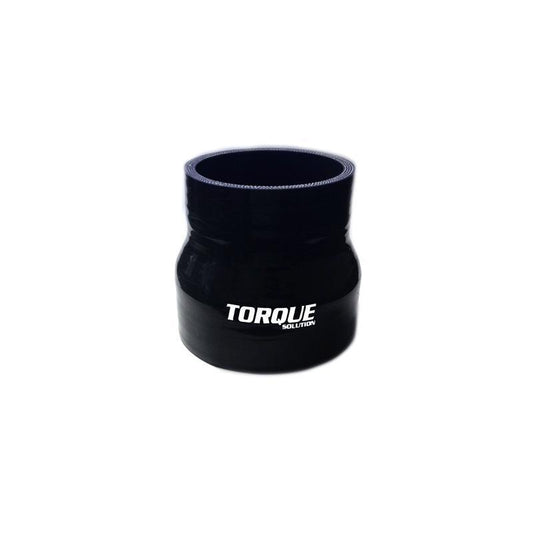 Torque Solution 2.25" to 3" Transition Silicone Coupler - Black (TS-CPLR-T2253BK)