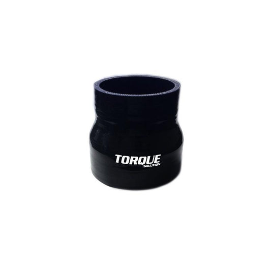 Torque Solution 2.5" to 3" Transition Silicone Coupler - Black (TS-CPLR-T253BK)