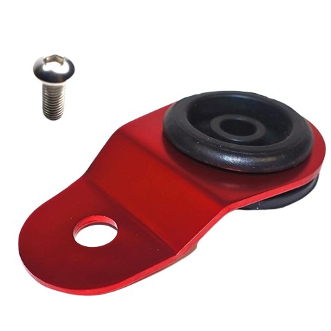 Torque Solution Radiator Mount w/ Insert - Red | 2001-2006 Mitsubishi Evo 7/8/9 (TS-EV-008I)