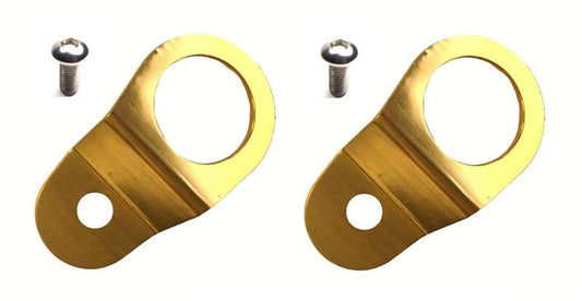 Torque Solution Gold Radiator Mount Combo | 2001-2006 Mitsubishi Evolution 7/8/9 (TS-EV-012c)
