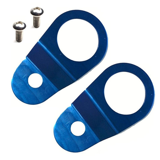Torque Solution Radiator Mount Pair - Blue | 2001-2006 Mitsubishi Evo 7/8/9 (TS-EV-014c)