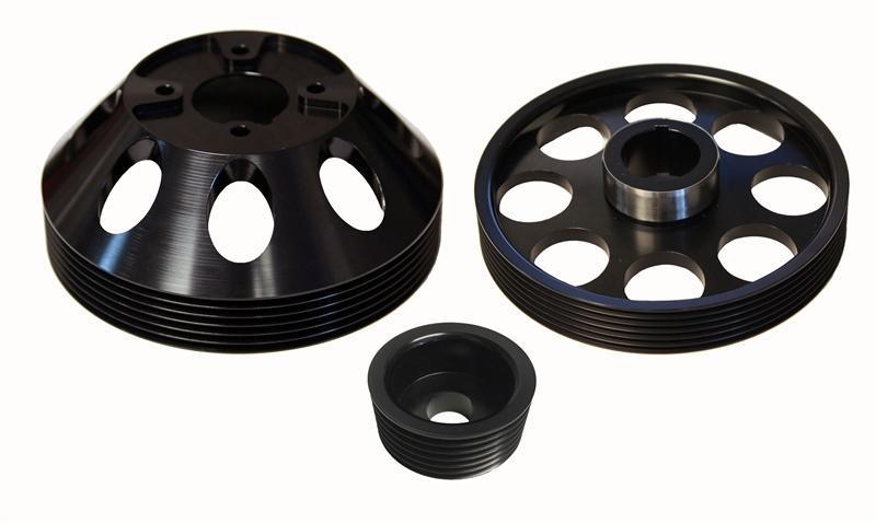 Torque Solution Lightweight Water Pump, Crank and Alternator Pulley Combo | 2010-2014 Hyundai Genesis Coupe 3.8 (TS-GEN-006S)