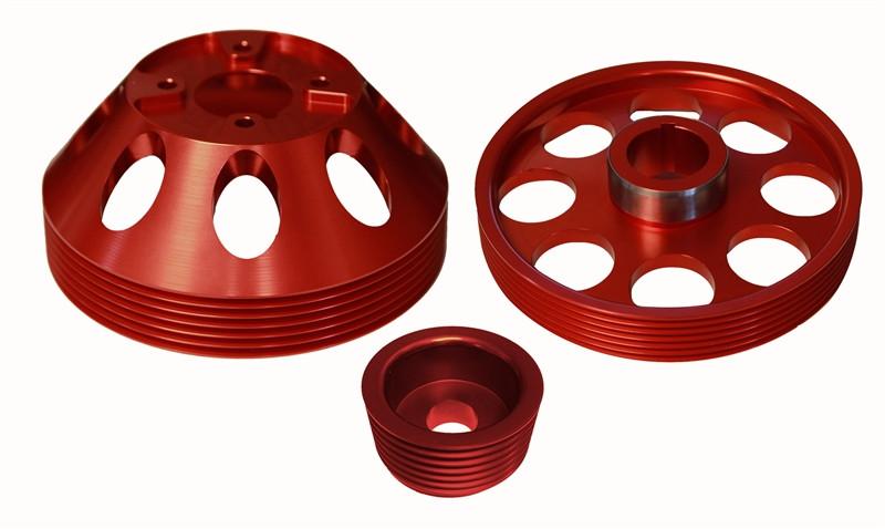 Torque Solution Lightweight Water Pump, Crank and Alternator Pulley Combo | 2010-2014 Hyundai Genesis Coupe 3.8 (TS-GEN-006S)
