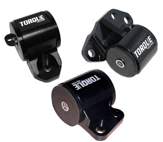 Torque Solution 3pc Billet Engine Mount Kit | 1992-1995 Honda Civic, 1994-2001 Acura Integra, and 1993-1997 Honda Del Sol (TS-HA-123)
