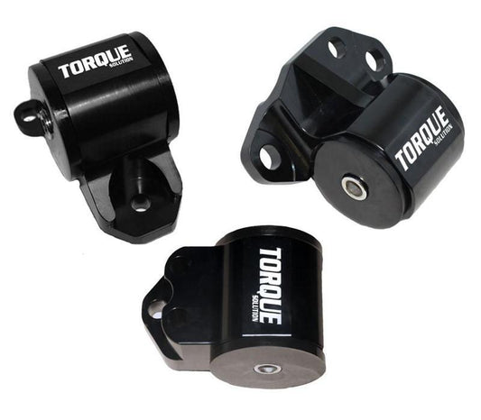 Torque Solution 3pc 3-Bolt Billet Engine Mount Kit | 1992-1995 Honda Civic, 1994-2001 Acura Integra, and 1993-1997 Honda Del Sol (TS-HA-134)