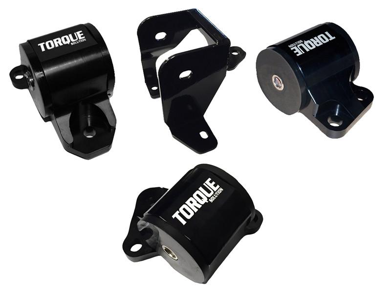 Torque Solution 3-Bolt Billet Aluminum Engine Mount Kit | 1996-2000 Honda Civic B or D Series Engine (TS-HA-EK3)