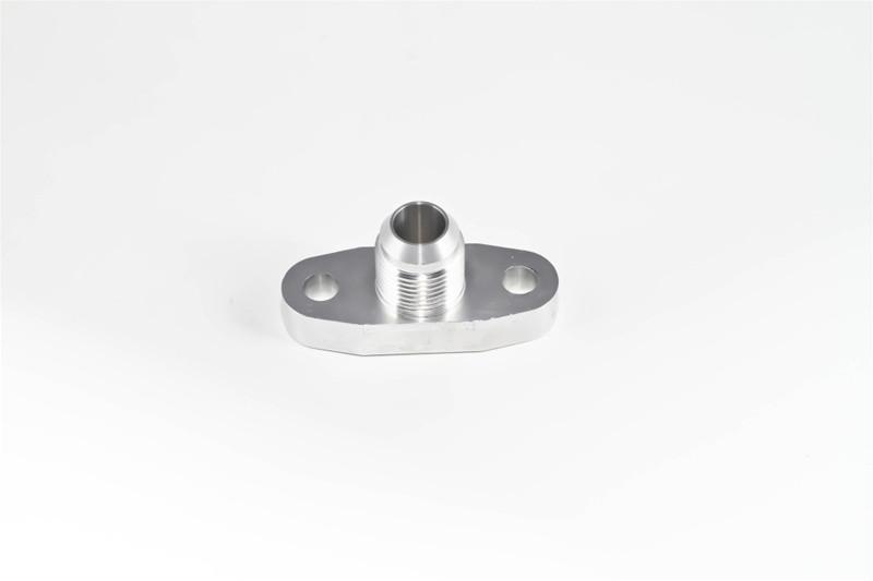 Torque Solution Billet Oil Drain Flange w/ Integrated -10 Flare | Universal T3/T4 & PTE Turbos (TS-UNI-009)