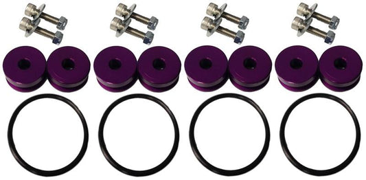 Torque Solution Purple Billet Bumper Quick Release Kit Combo (TS-UNI-026PRc)