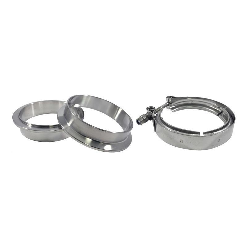Torque Solution 3" 76mm SS V-Band Clamp & Flange Kit (TS-VBK-3)