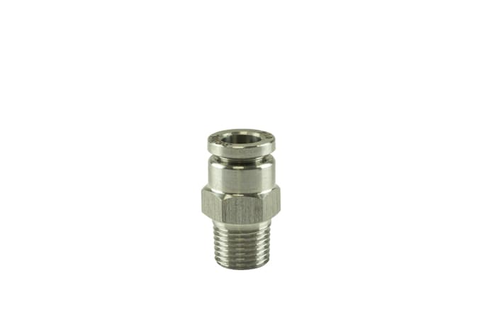 Turbosmart 1/8in NPT to Straight 1/4in Pushloc Stainless Steel | Universal (TS-0550-3053)