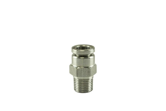 Turbosmart 1/8in NPT to Straight 1/4in Pushloc Stainless Steel | Universal (TS-0550-3053)