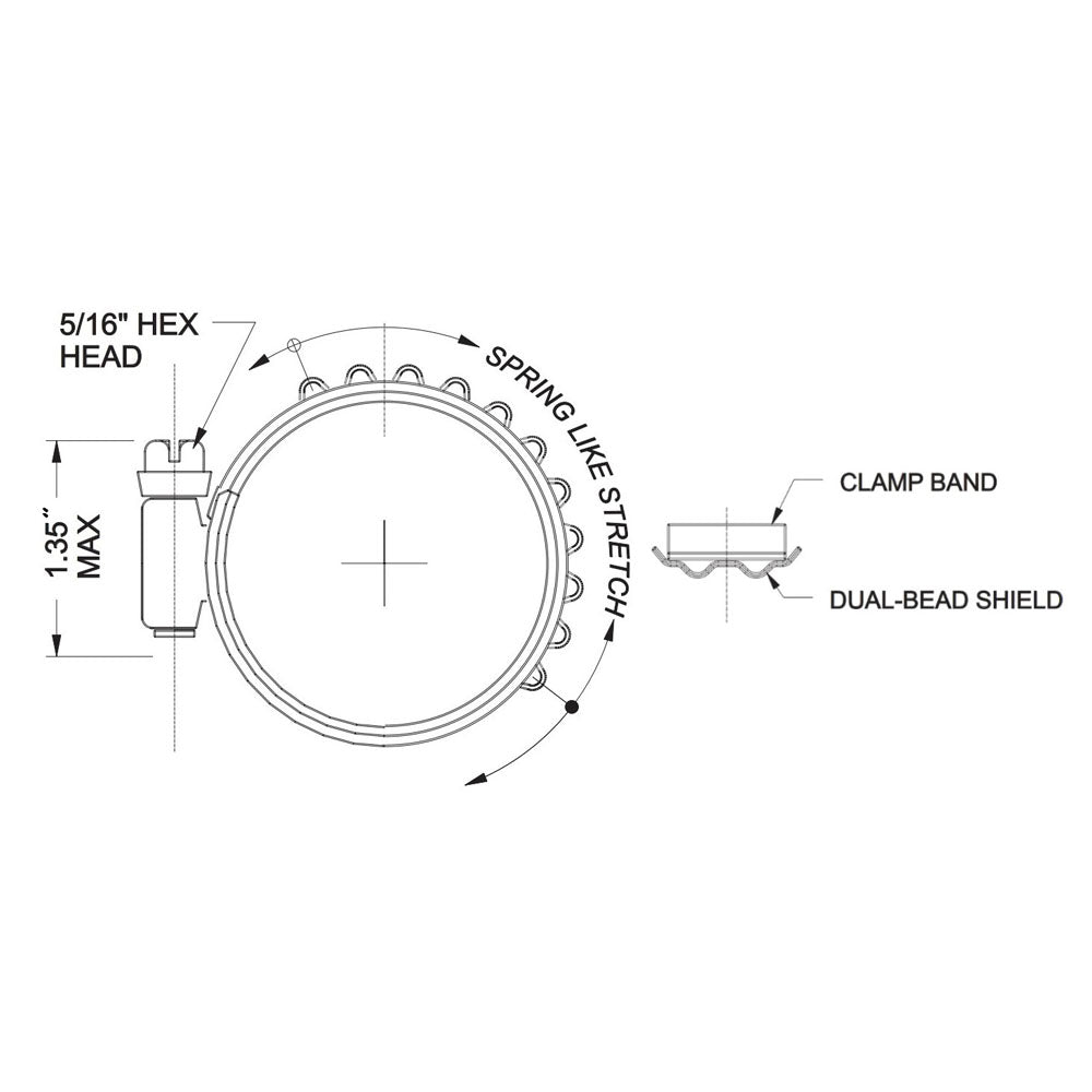 Turbosmart Turbo-Seal Constant Tension Clamps 2.750-3.625" (TS-HCT-M081)
