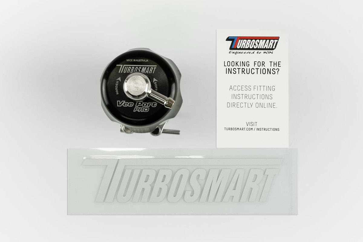 Turbosmart Vee Port PRO Universal Blow Off Valve - Black (TS-0205-1131)