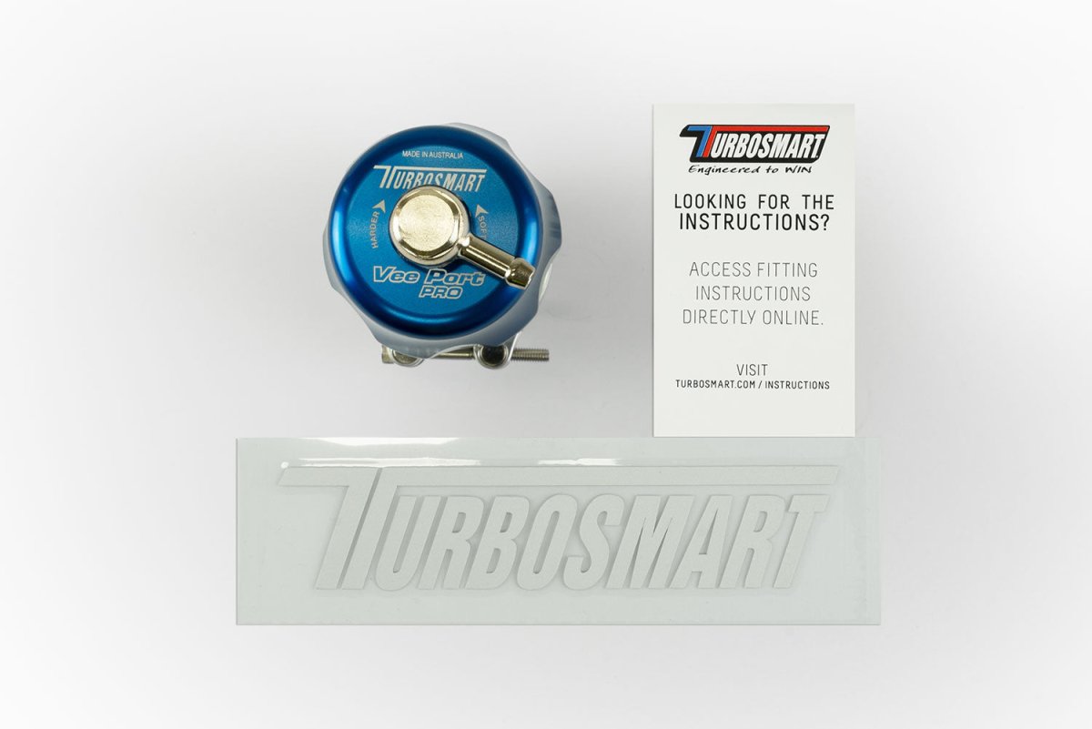 Turbosmart Vee Port PRO Universal Blow Off Valve - Blue | TS-0205-1130