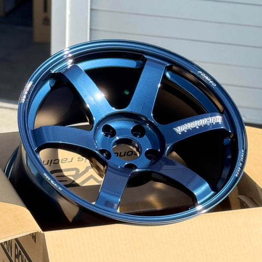 Volk Racing TE37 Saga S-Plus 18x10 +40 5x120 Mag Blue (SET)
