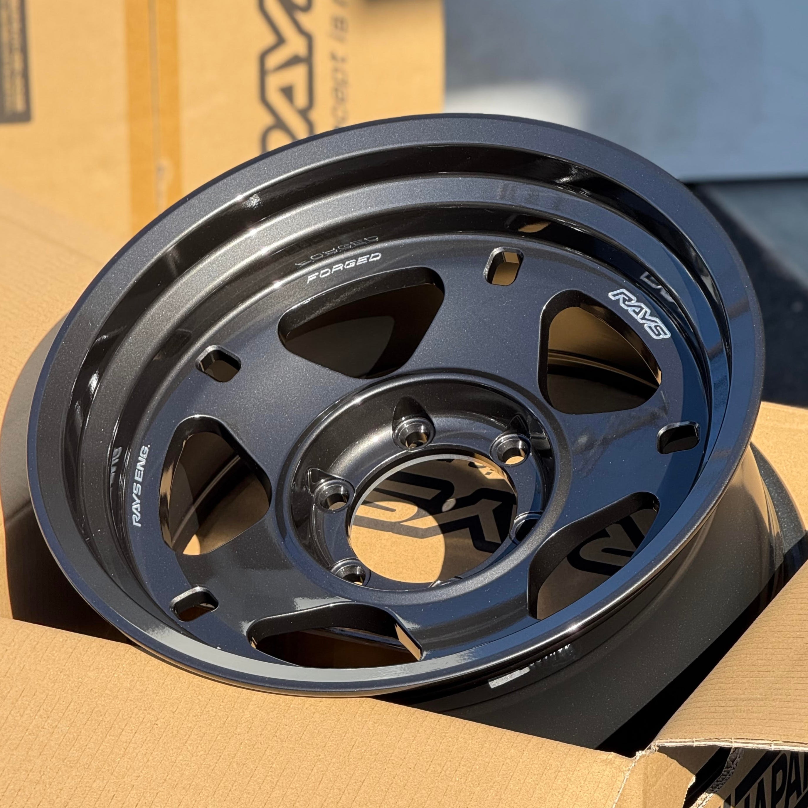 9SIX9 TE37 Style Wheels: SIX-1 Deep 15x8 4x100 Candy Red
