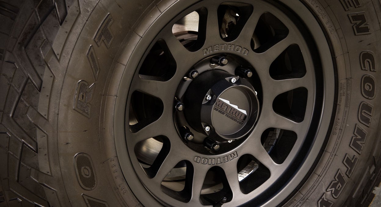 (set of 4) Method MR703 Matte Black | 16x8" +0mm | 6x5.5in Wheel