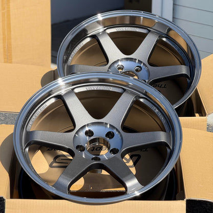 Volk Racing TE37SL 19x9.5 +22, 19x10.5 +35 5x112 Pressed Graphite (SET)