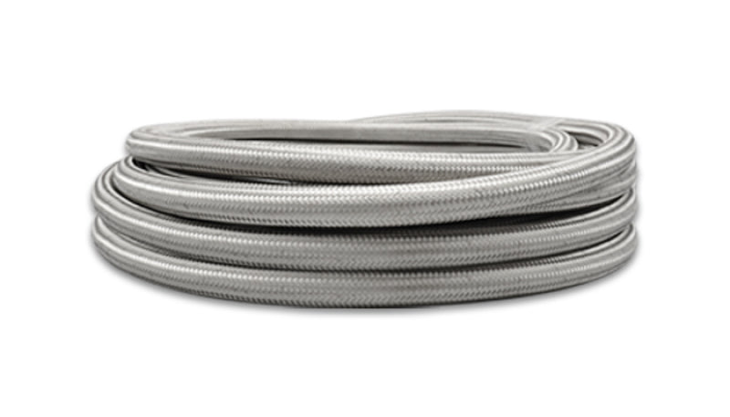Vibrant Performance Braided Rubber Lined Flex Hose Stainless Steel -10AN