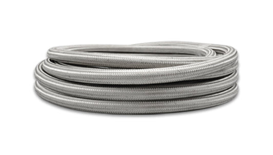 Vibrant Performance Braided Rubber Lined Flex Hose Stainless Steel -10AN