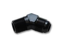 45 Degree Adapter Fitting (AN to NPT); Size: -10 AN x 1/2" NPT by Vibrant Performance